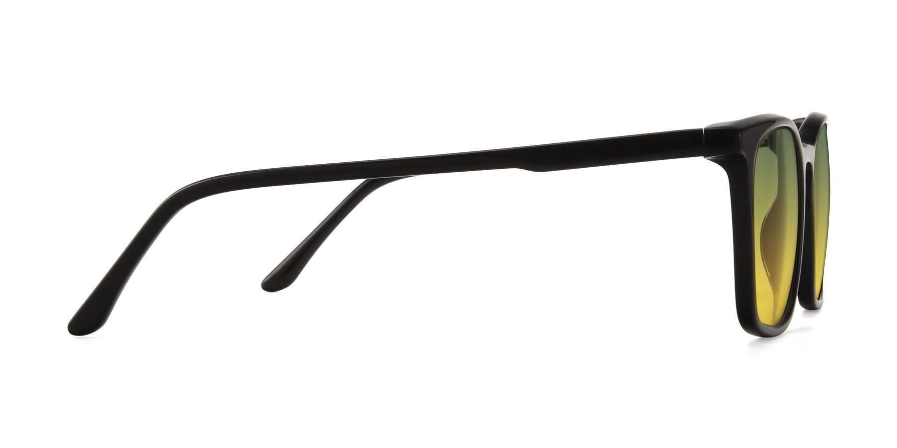 Side of Vigor in Black with Green / Yellow Gradient Lenses