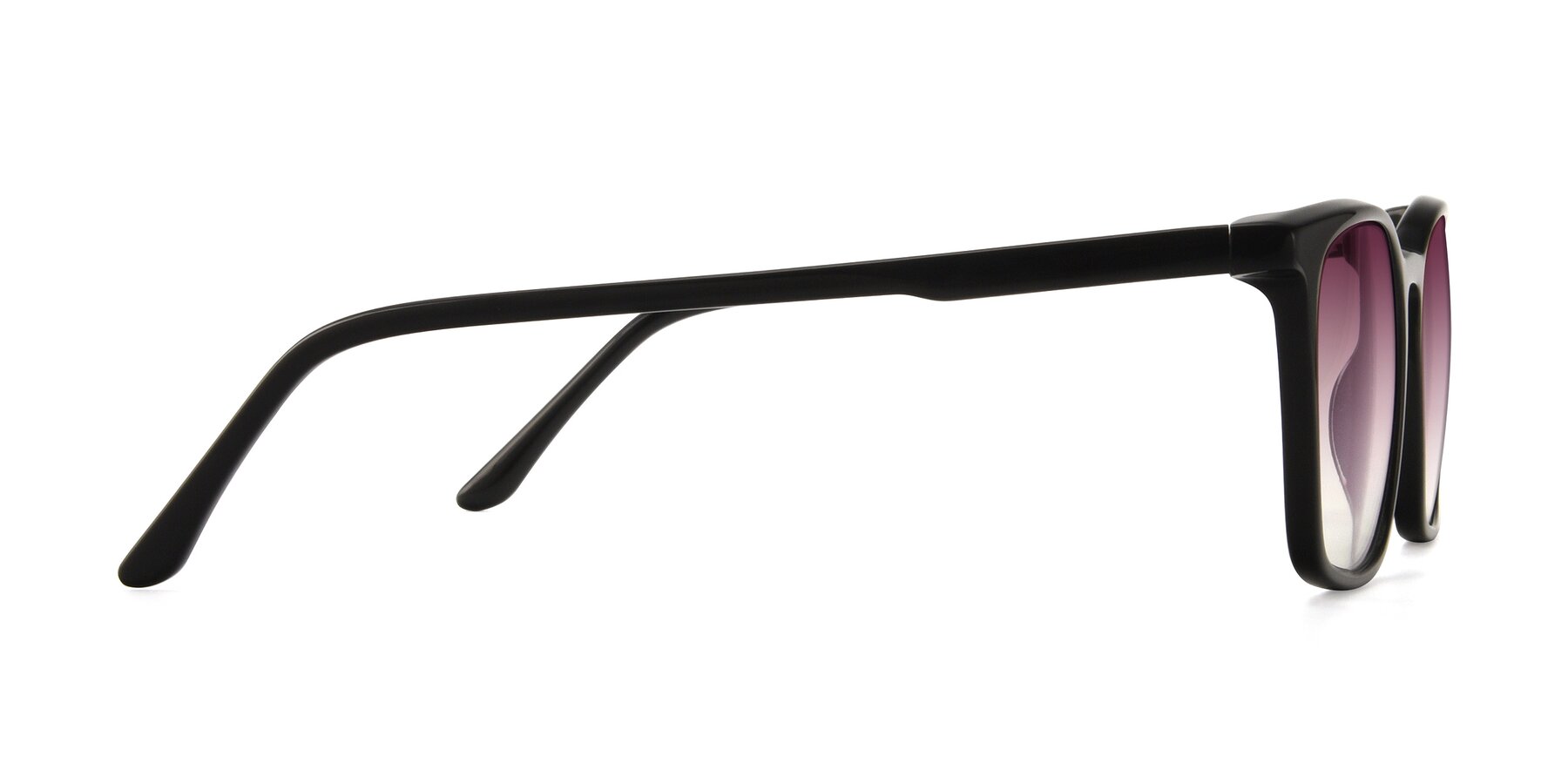 Side of Vigor in Black with Wine Gradient Lenses