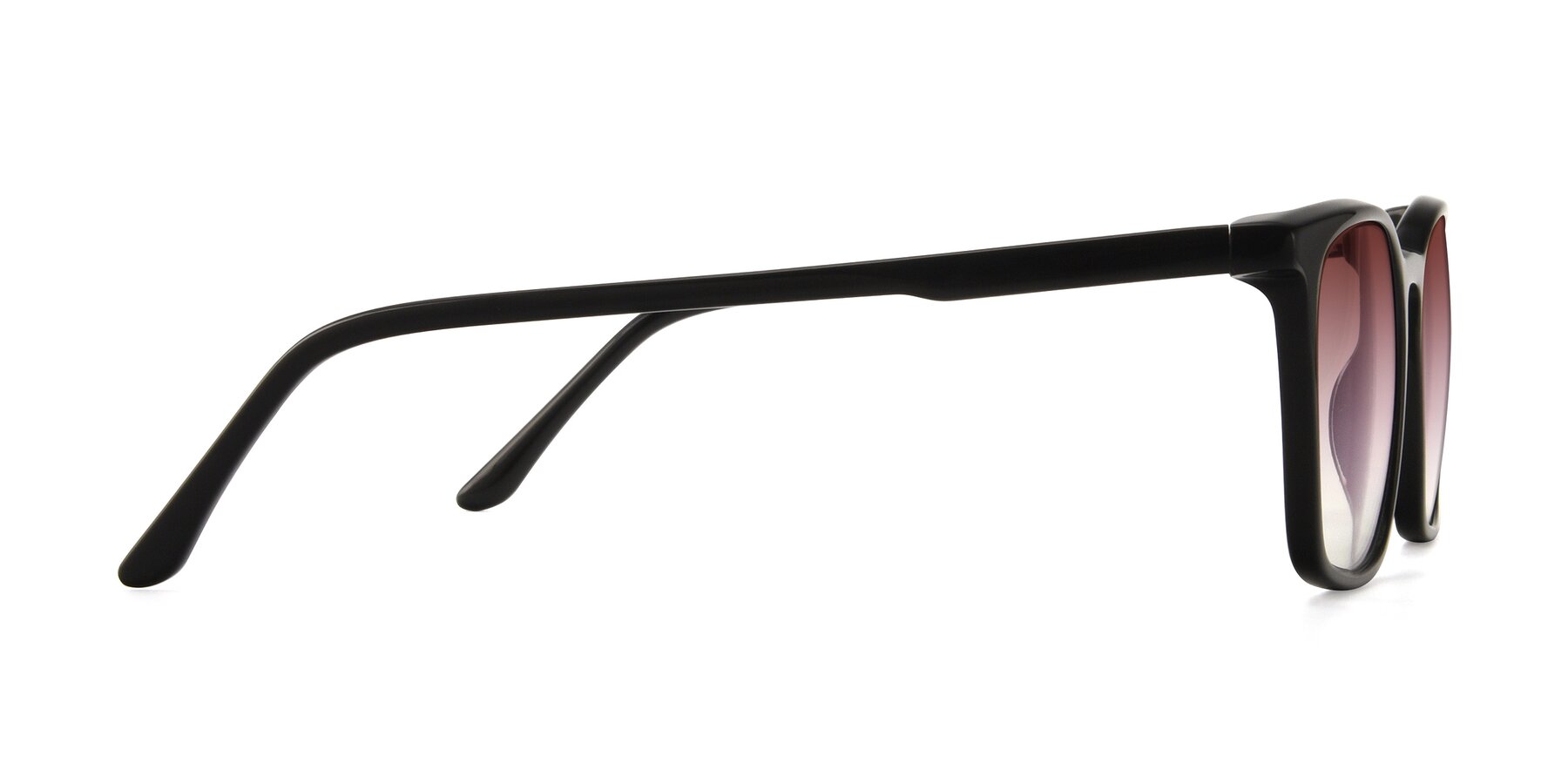 Side of Vigor in Black with Garnet Gradient Lenses