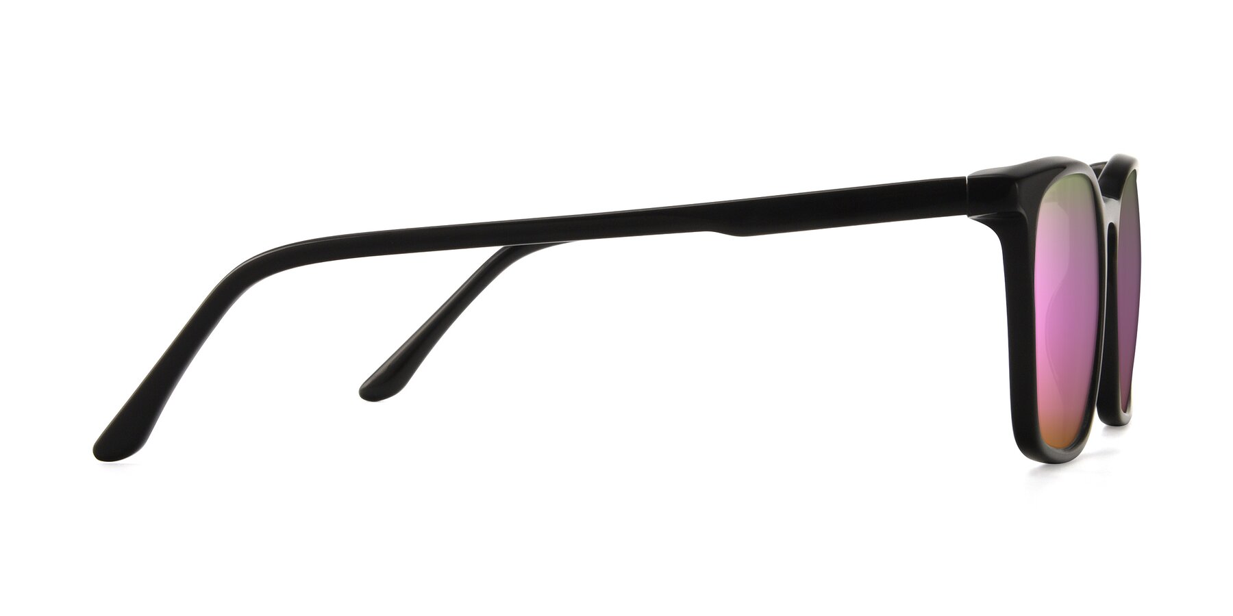 Side of Vigor in Black with Pink Mirrored Lenses