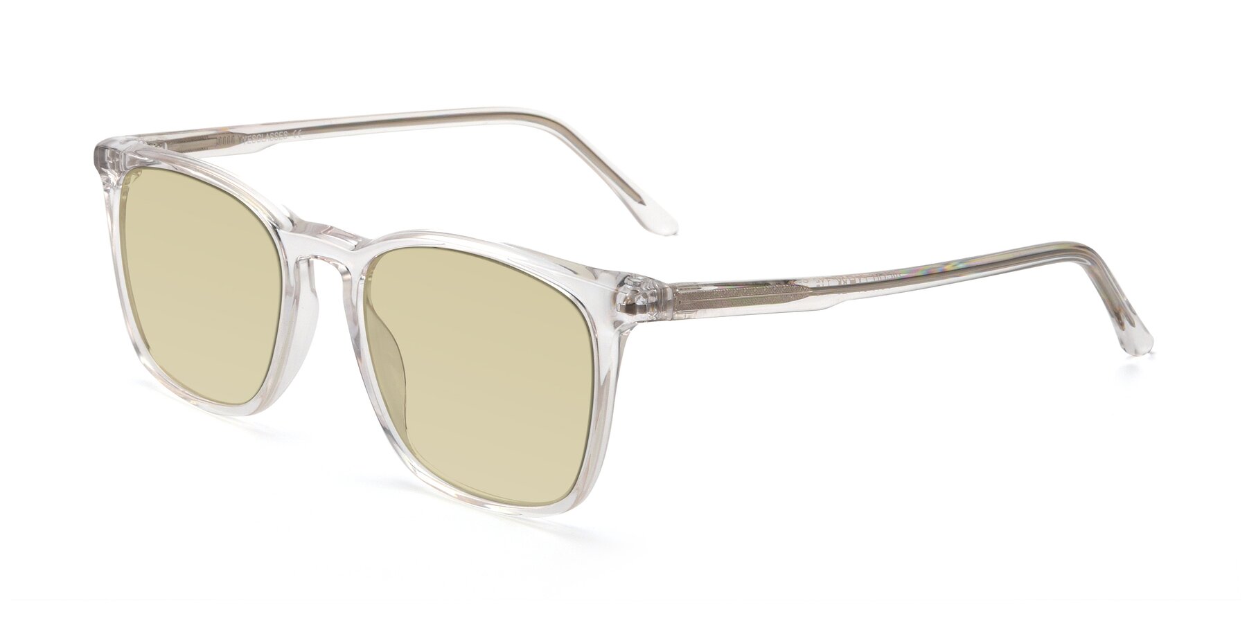 Angle of Vigor in Clear with Light Champagne Tinted Lenses