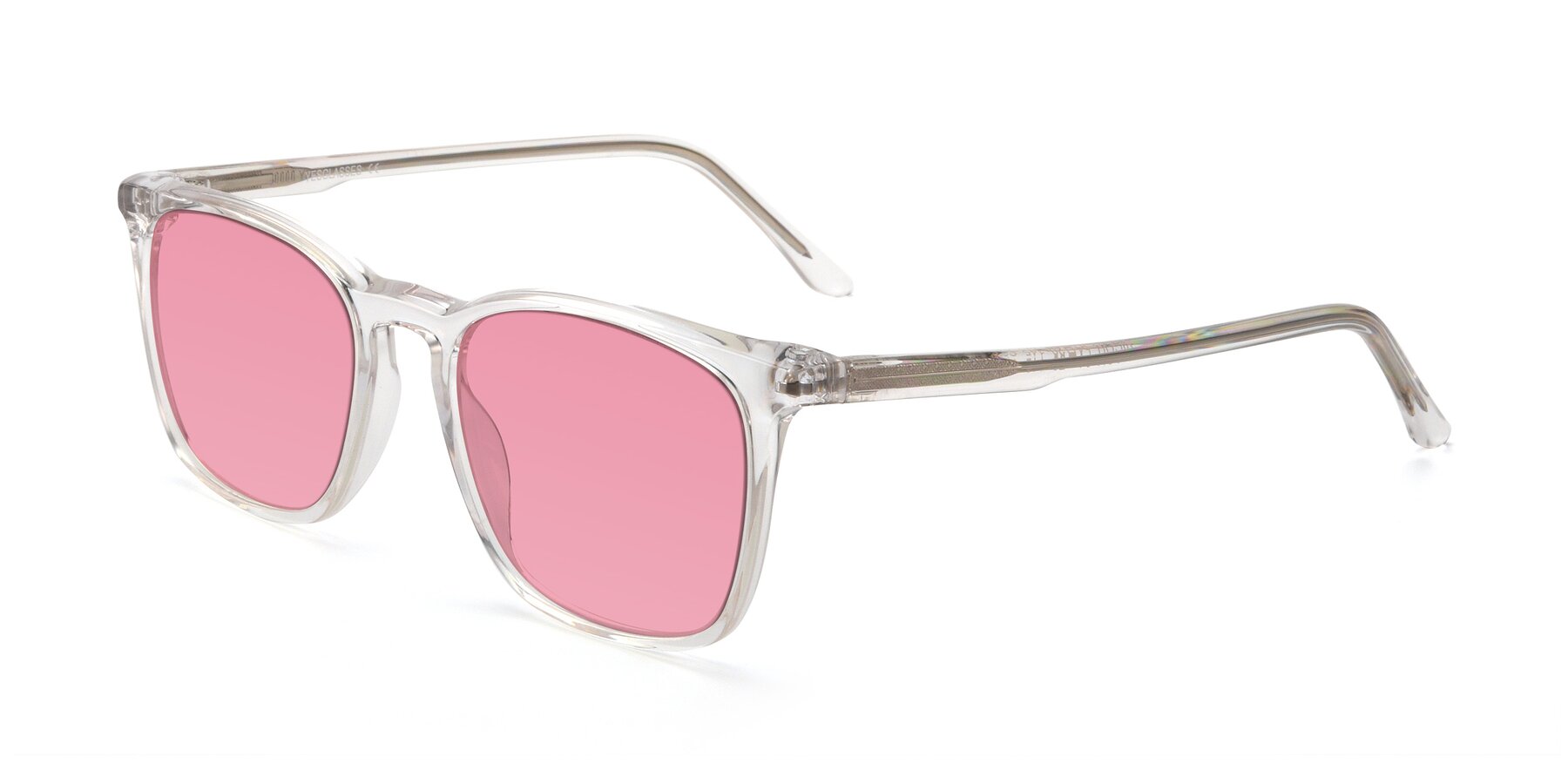 Angle of Vigor in Clear with Pink Tinted Lenses