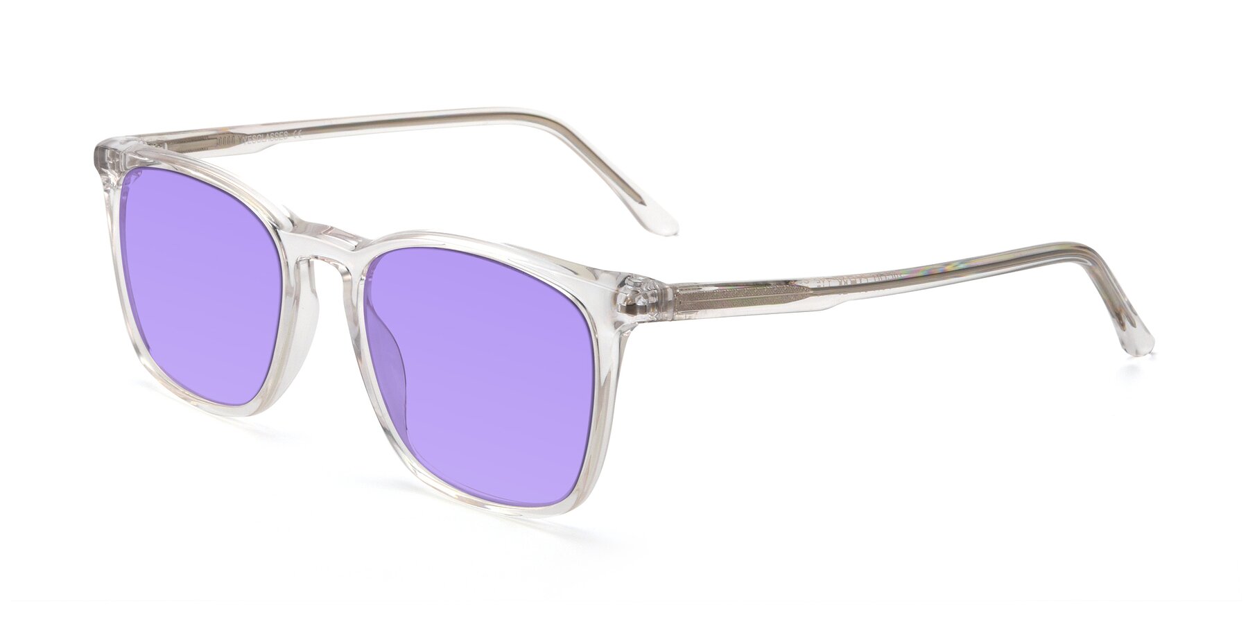 Angle of Vigor in Clear with Medium Purple Tinted Lenses