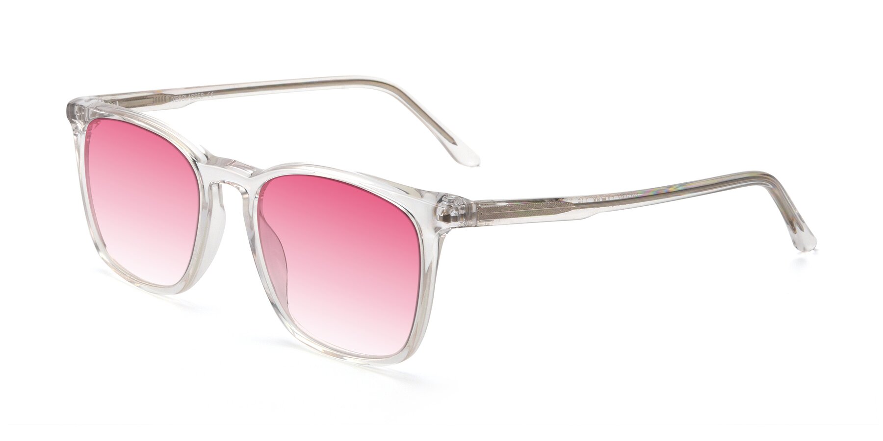 Angle of Vigor in Clear with Pink Gradient Lenses