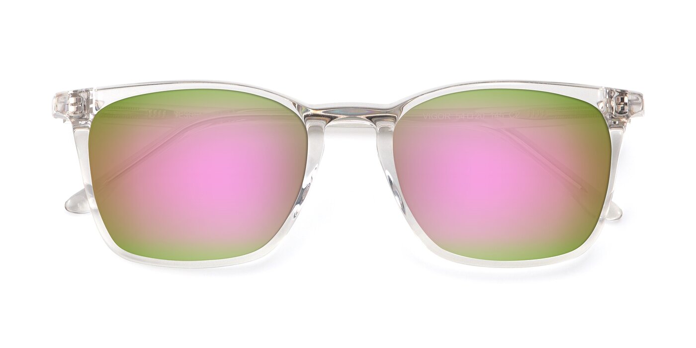 Vigor - Clear Flash Mirrored Sunglasses