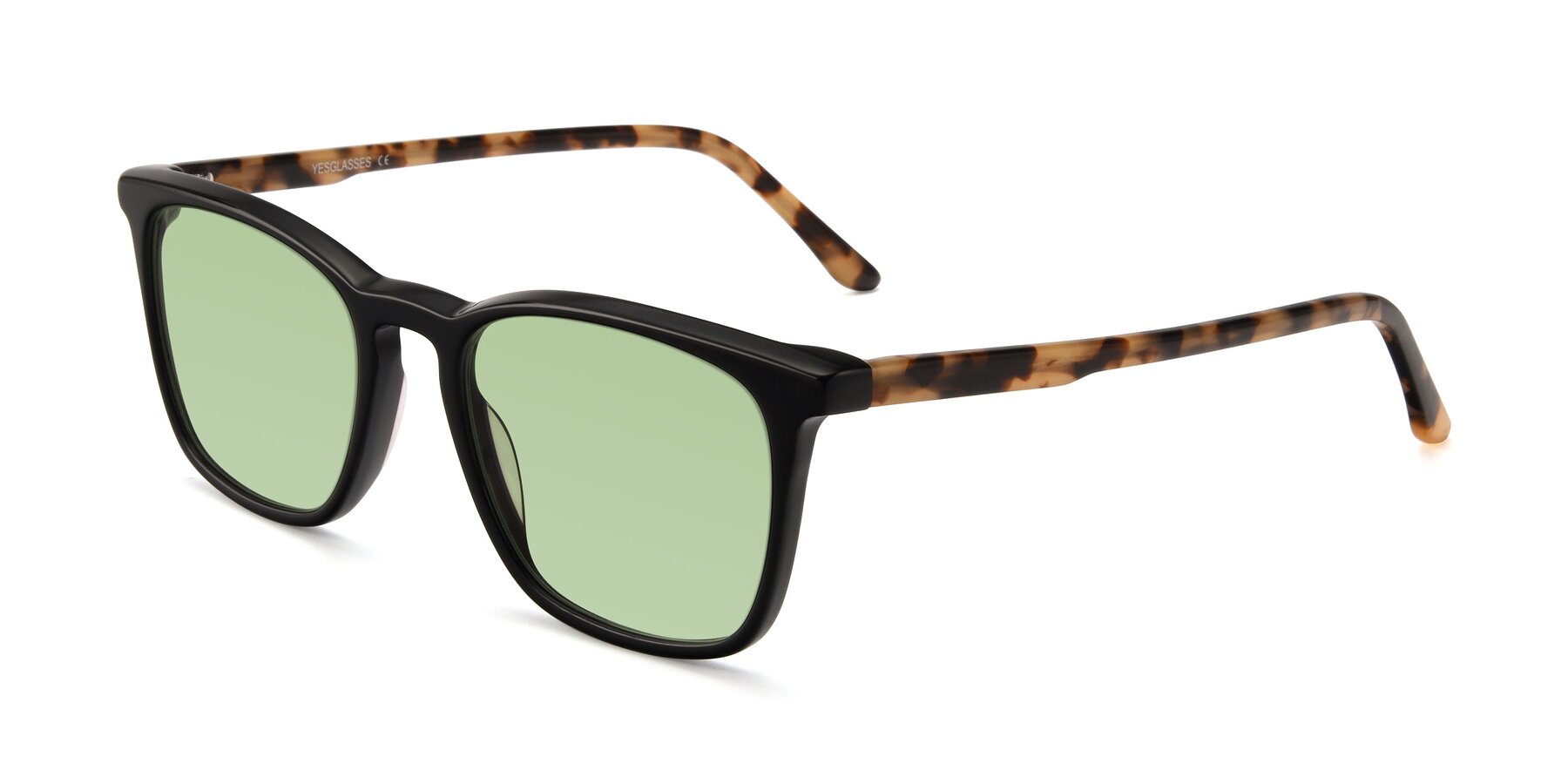 Angle of Vigor in Black-Tortoise with Medium Green Tinted Lenses