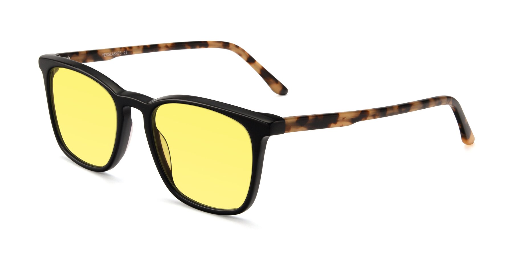 Angle of Vigor in Black-Tortoise with Medium Yellow Tinted Lenses