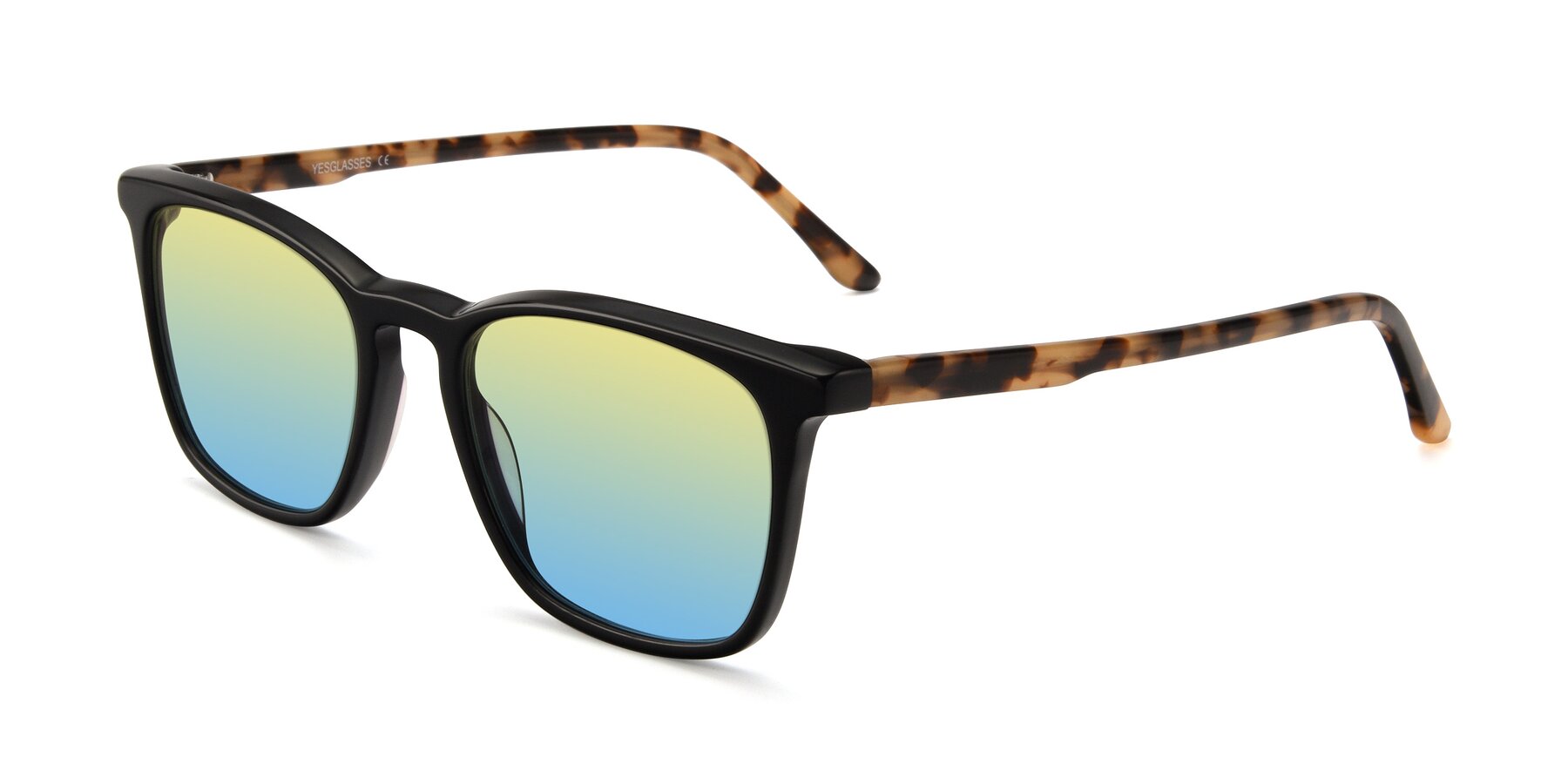 Angle of Vigor in Black-Tortoise with Yellow / Blue Gradient Lenses