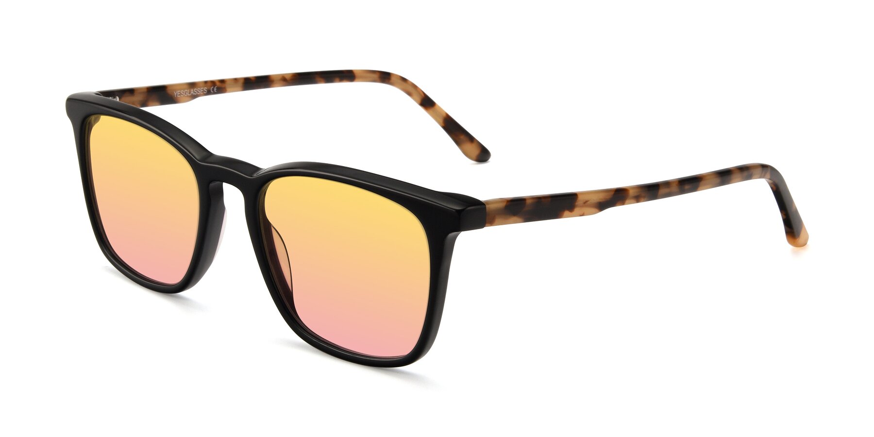 Angle of Vigor in Black-Tortoise with Yellow / Pink Gradient Lenses