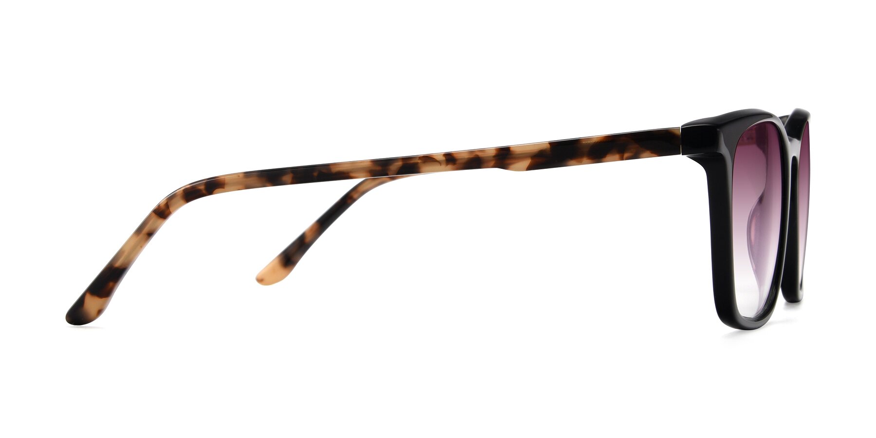 Side of Vigor in Black-Tortoise with Wine Gradient Lenses