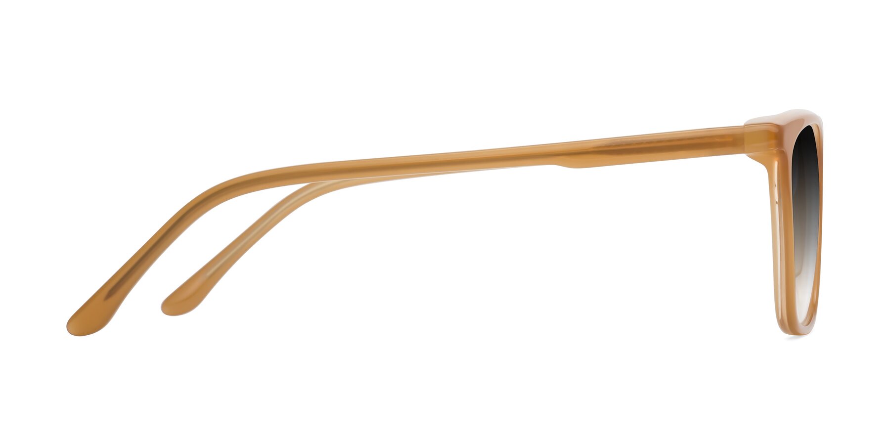 Side of Vigor in Caramel with Gray Gradient Lenses