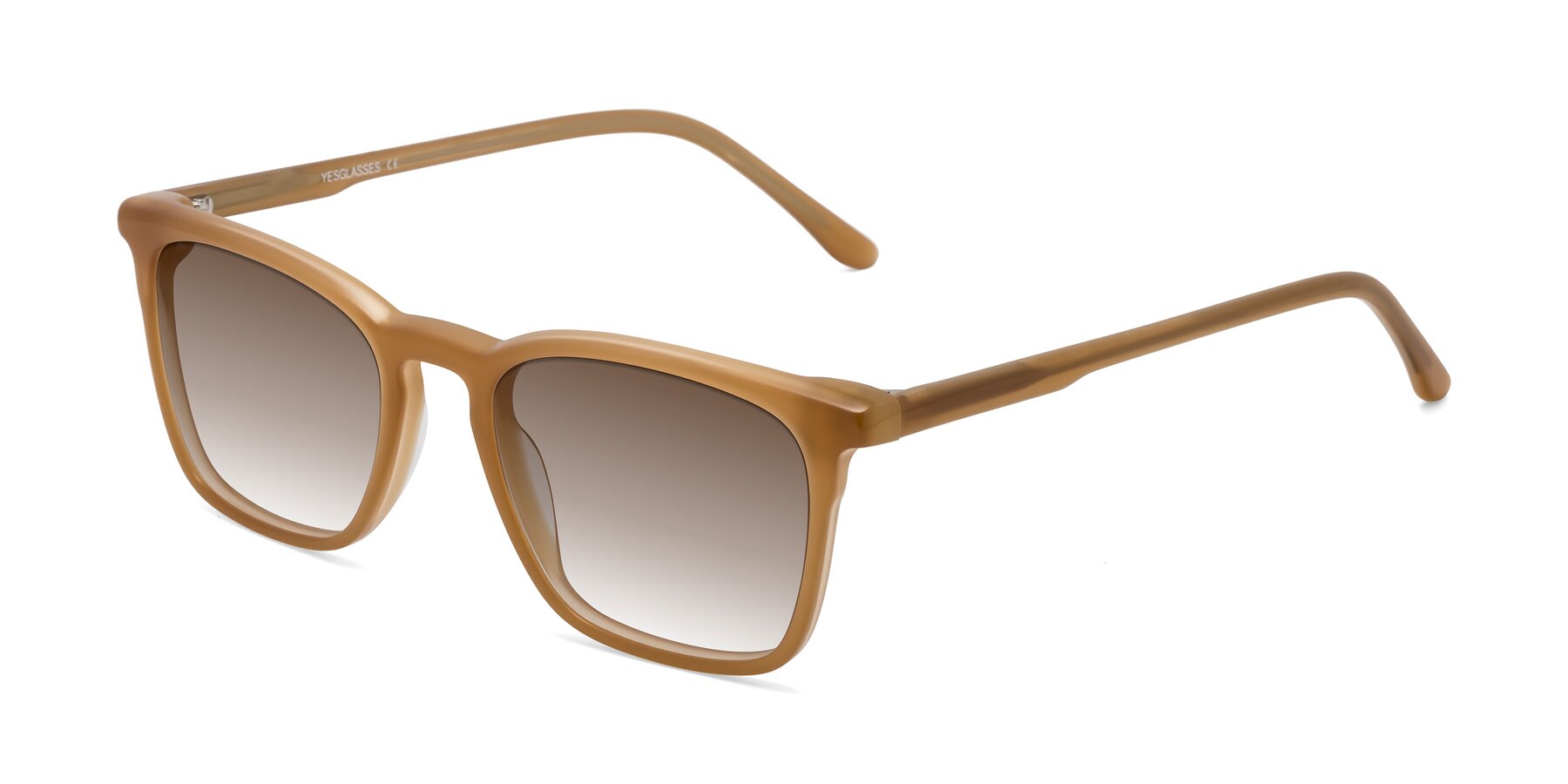 Angle of Vigor in Caramel with Brown Gradient Lenses