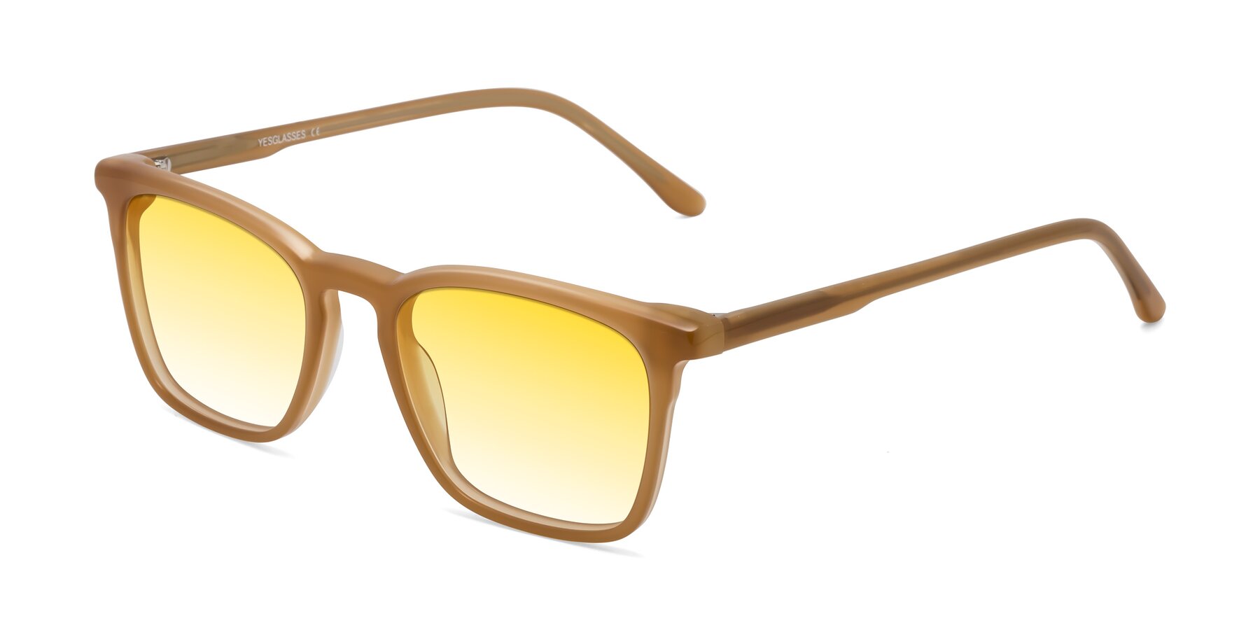 Angle of Vigor in Caramel with Yellow Gradient Lenses