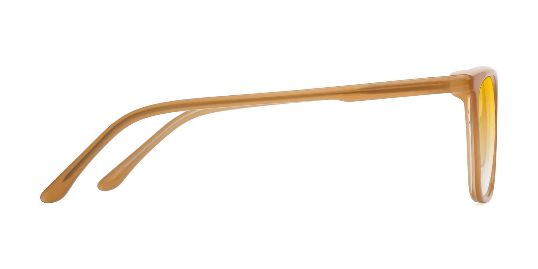 Side of Vigor in Caramel with Yellow Gradient Lenses