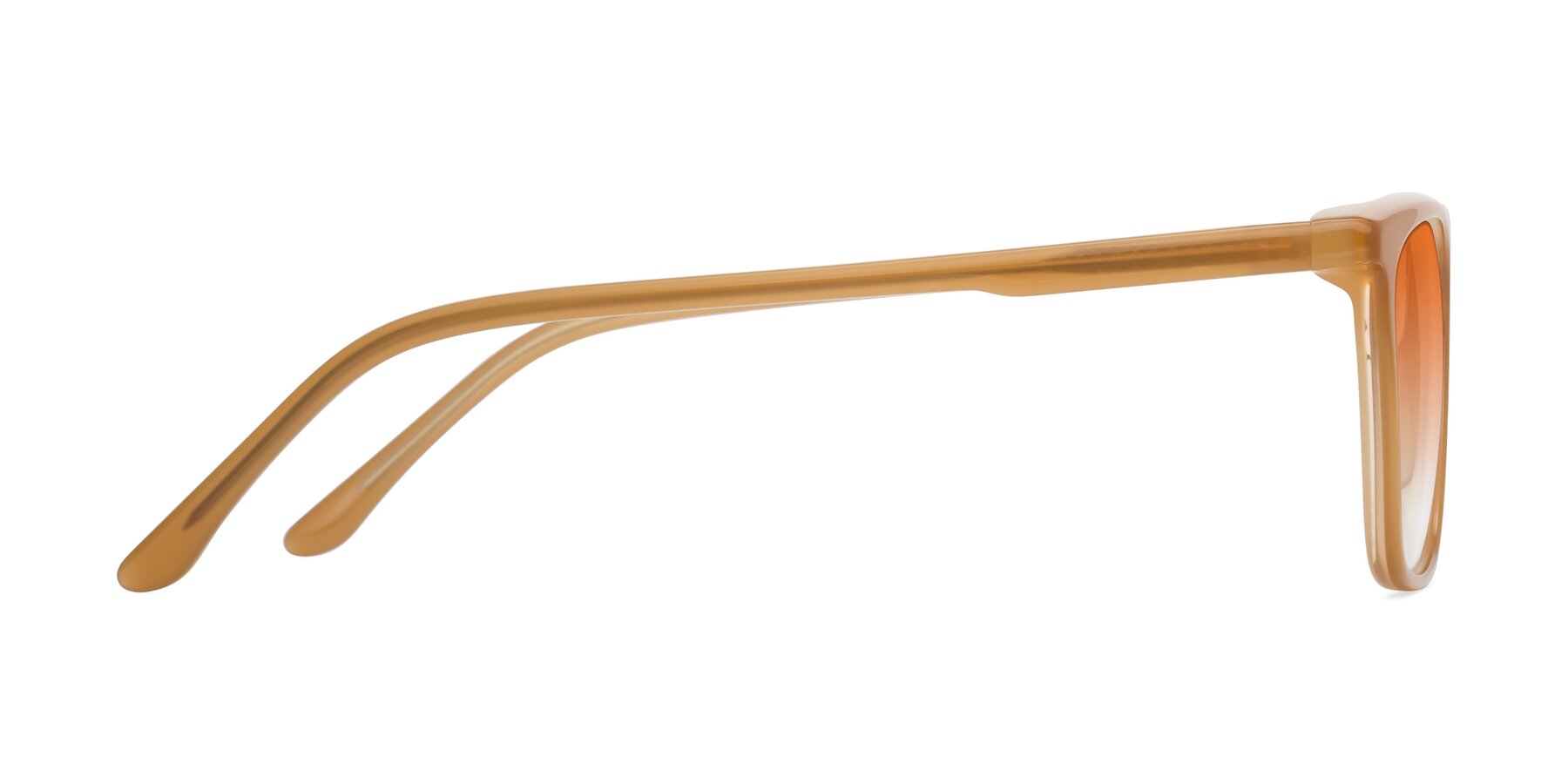 Side of Vigor in Caramel with Orange Gradient Lenses