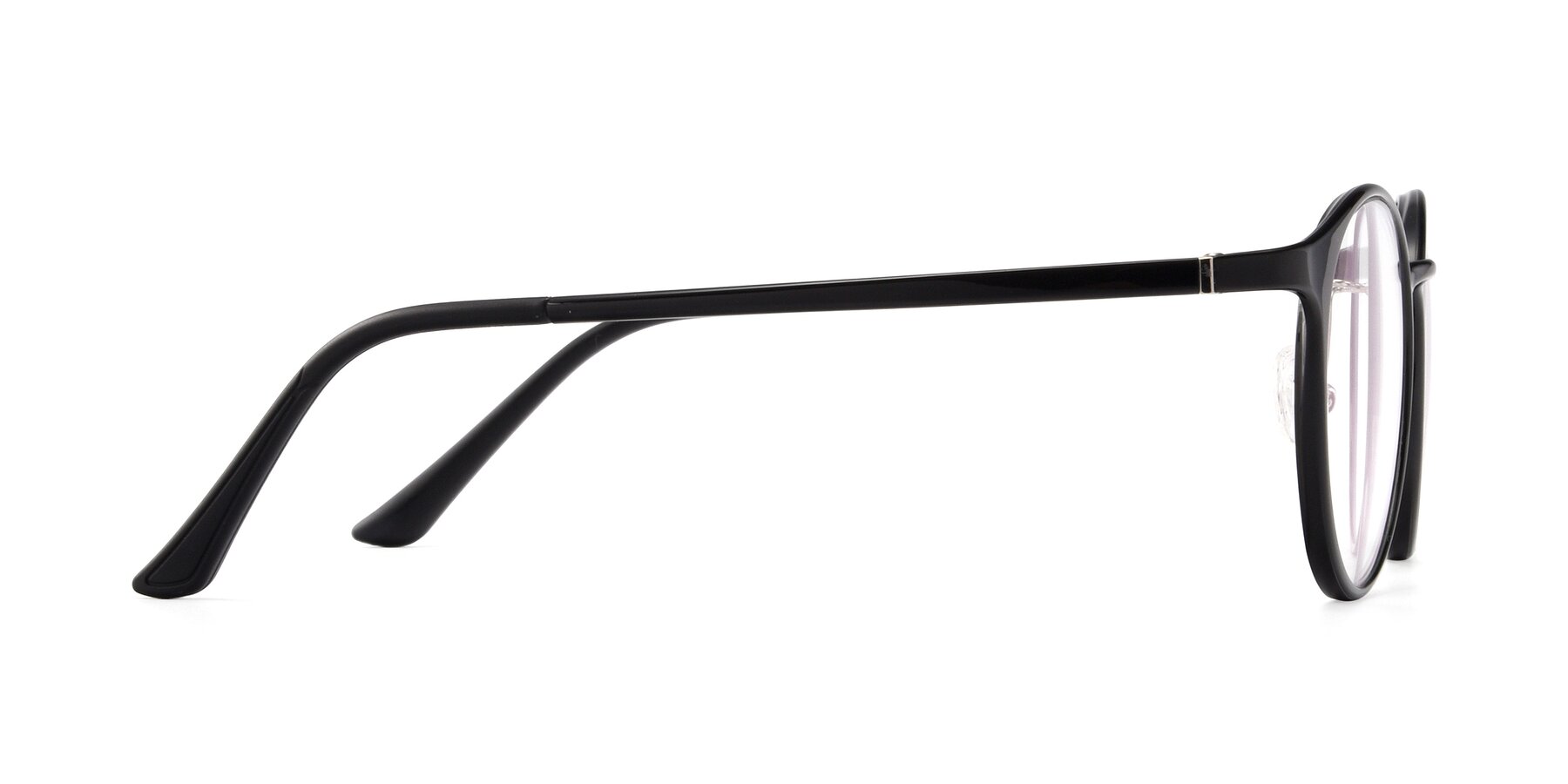Side of S7027 in Black with Clear Reading Eyeglass Lenses