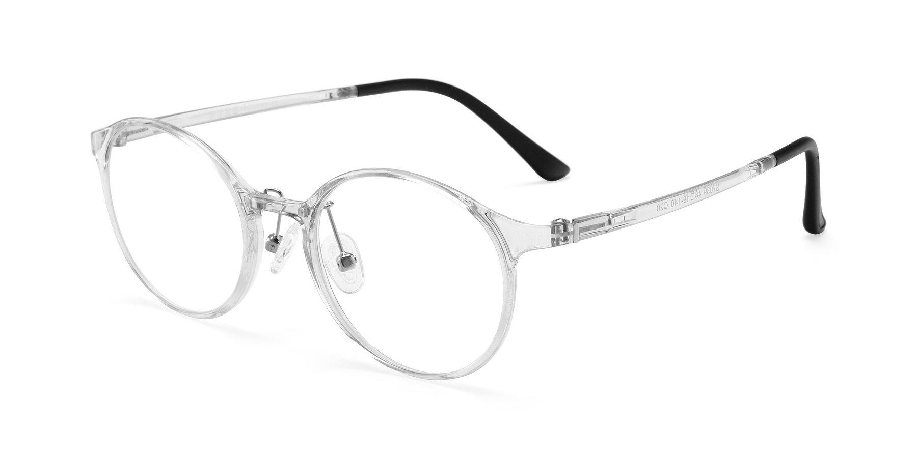 Angle of S7039 in Clear with Clear Reading Eyeglass Lenses