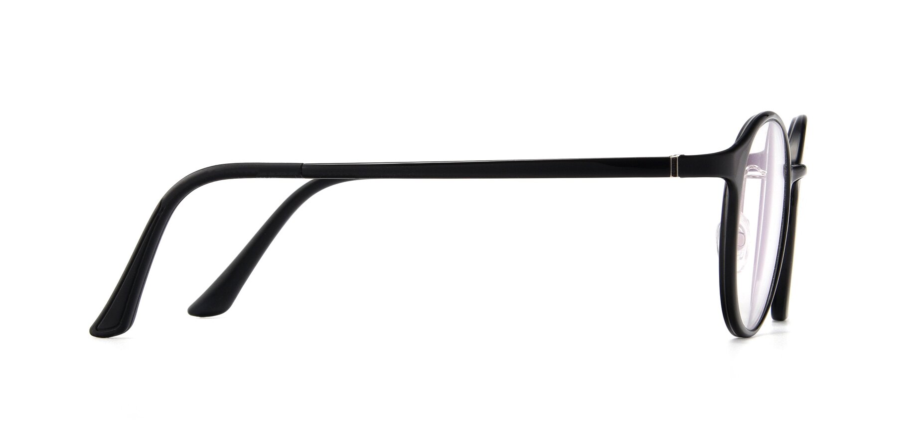 Side of S7039 in Black with Clear Eyeglass Lenses