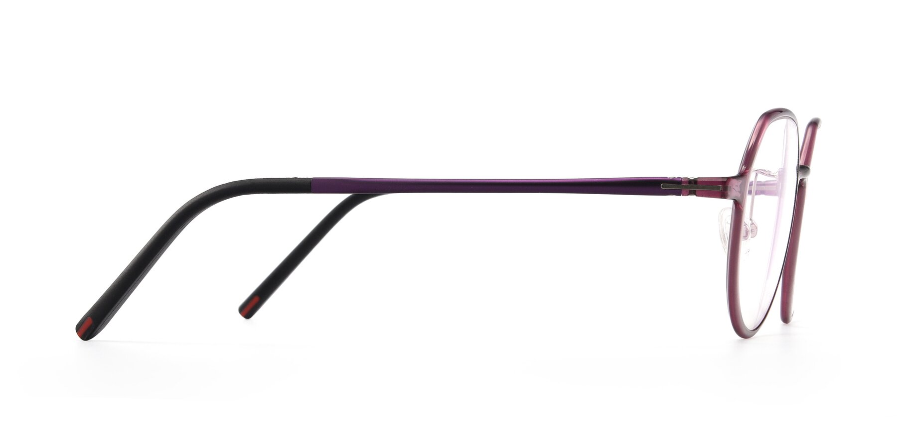 Side of IP7033 in Purple with Clear Blue Light Blocking Lenses