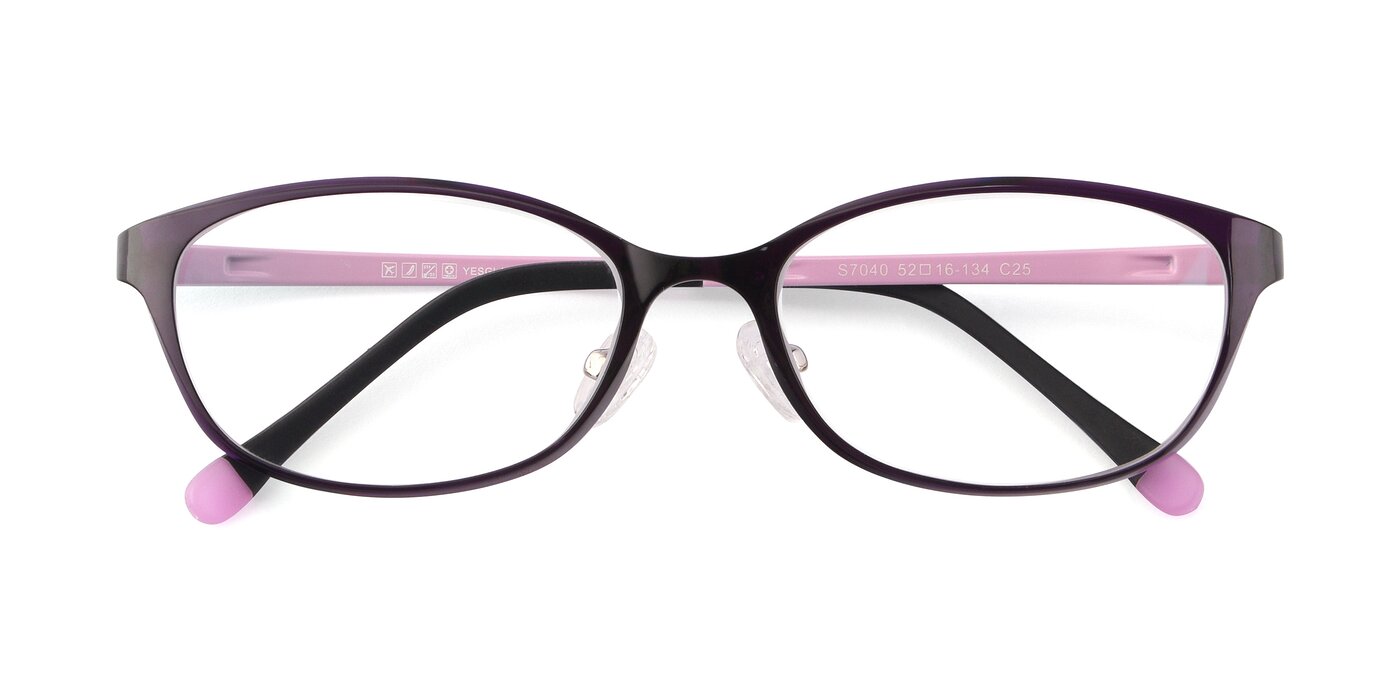 S7040 - Brown / Pink Eyeglasses