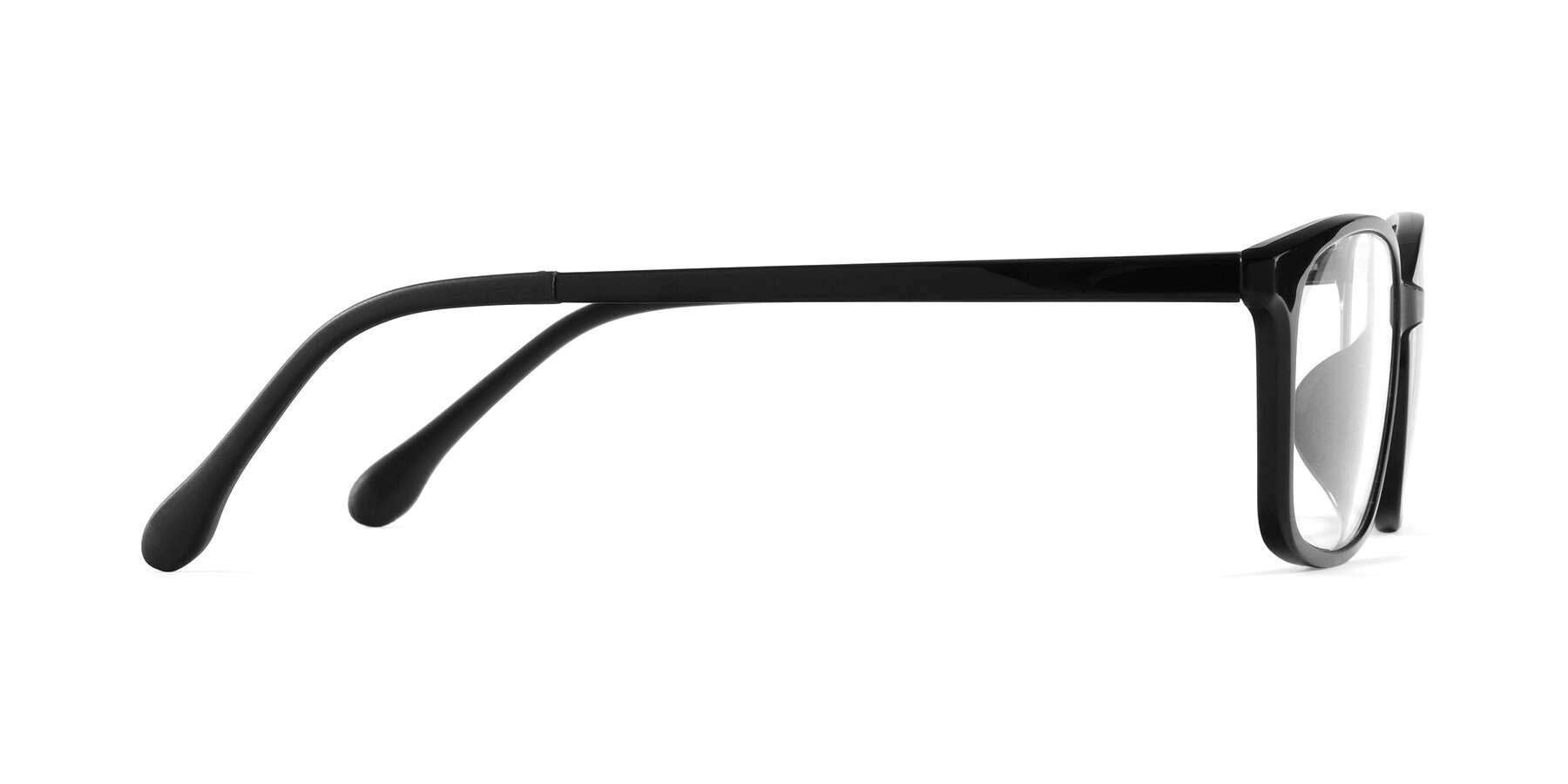Side of S7036 in Black with Clear Reading Eyeglass Lenses