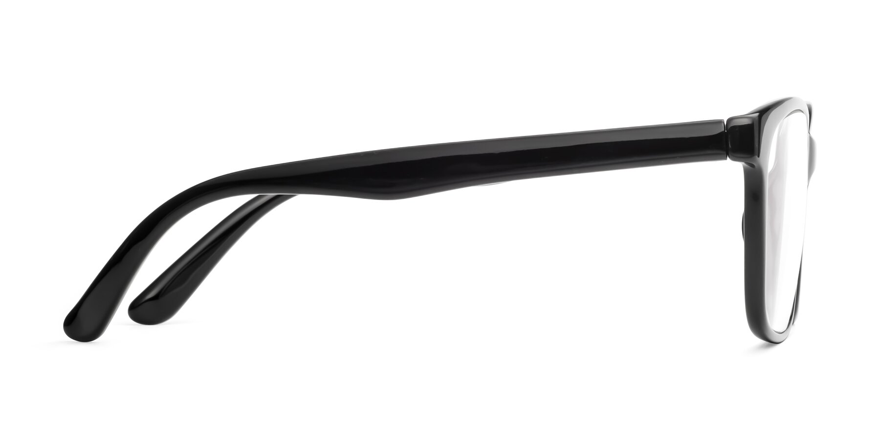 Side of 8206 in Black with Clear Eyeglass Lenses