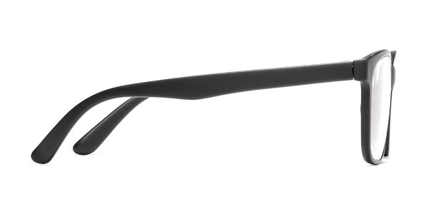 Matte Black Wayfarer Low Bridge Fit TR90 Eyeglasses - 8206