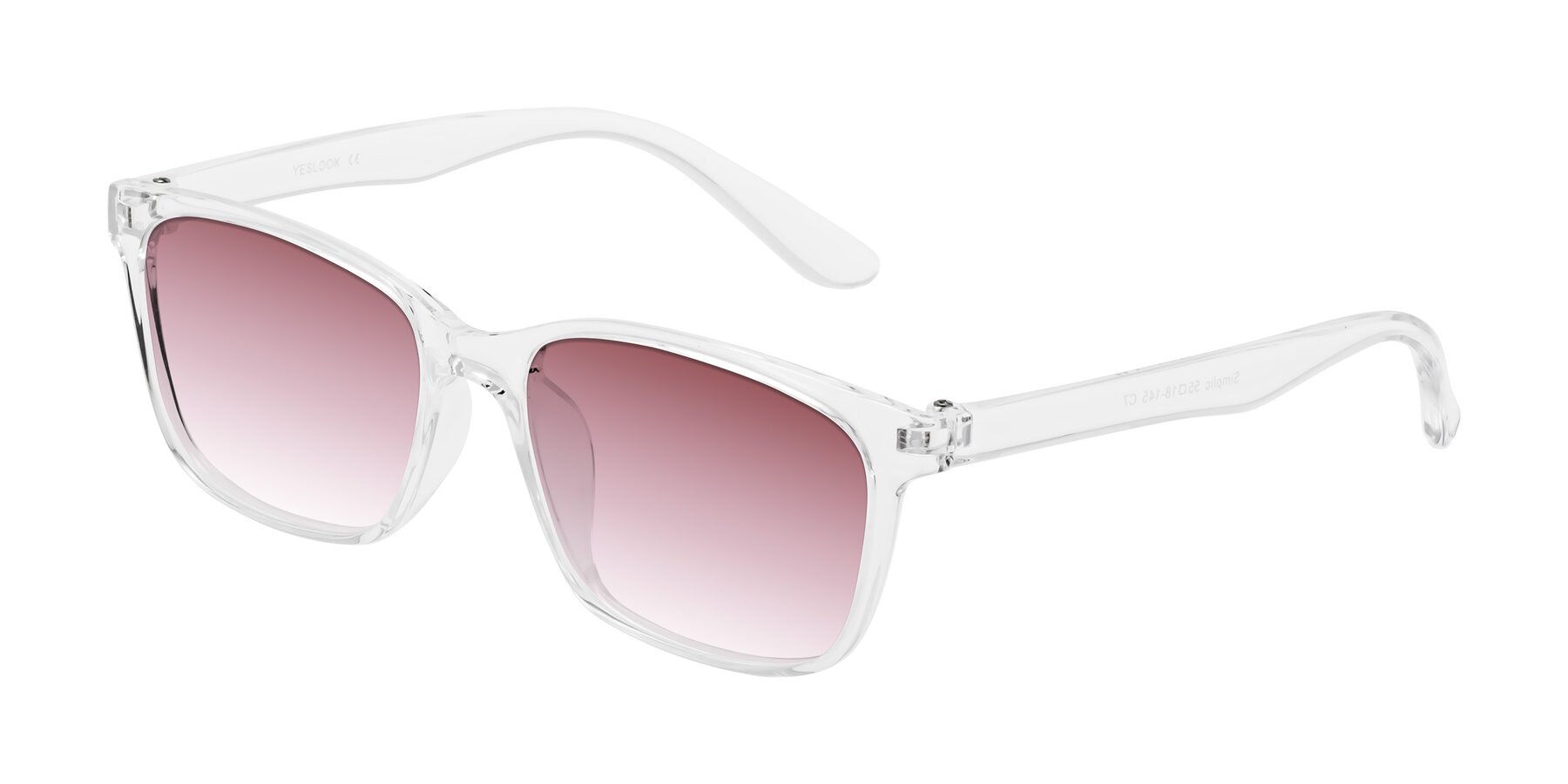 Angle of Simplic in Clear with Garnet Gradient Lenses