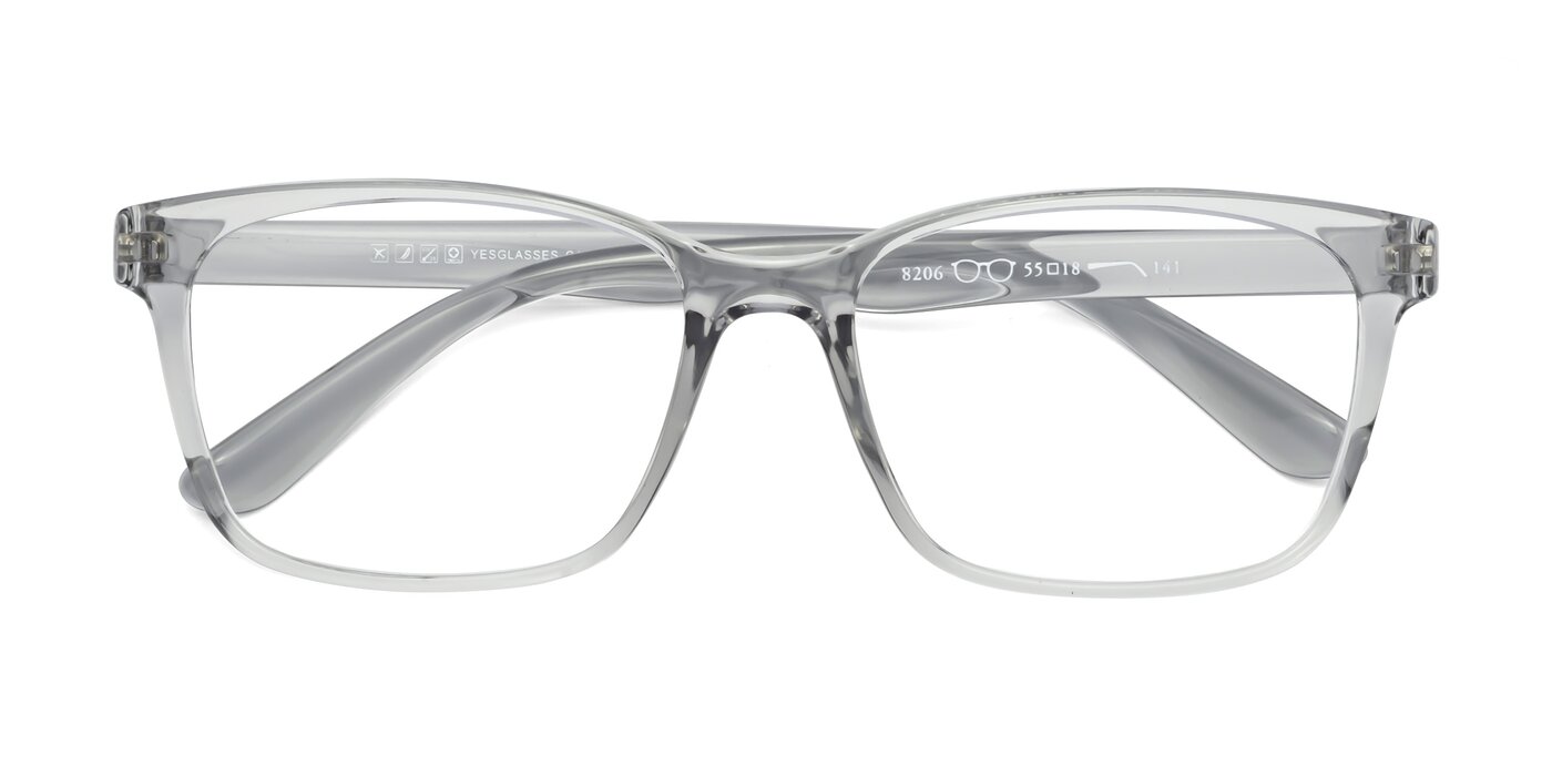 8206 - Transparent Gray Eyeglasses