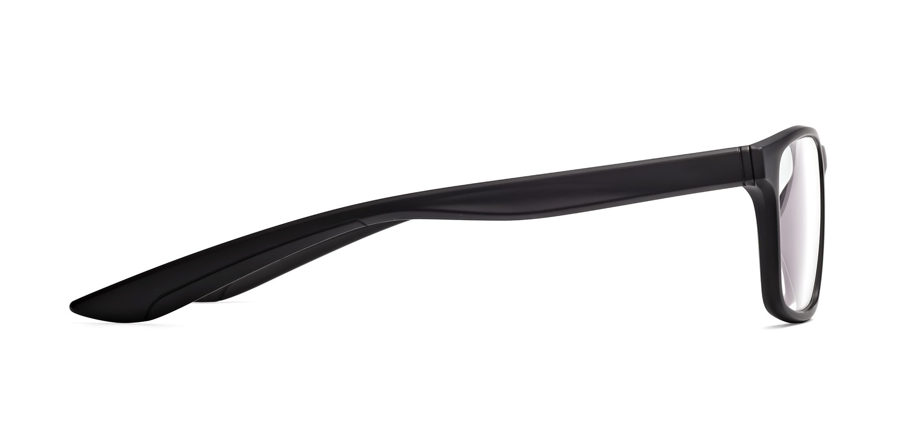 Side of Passion in Matte Black with Clear Reading Eyeglass Lenses