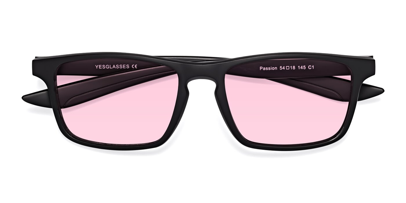 Passion - Matte Black Tinted Sunglasses