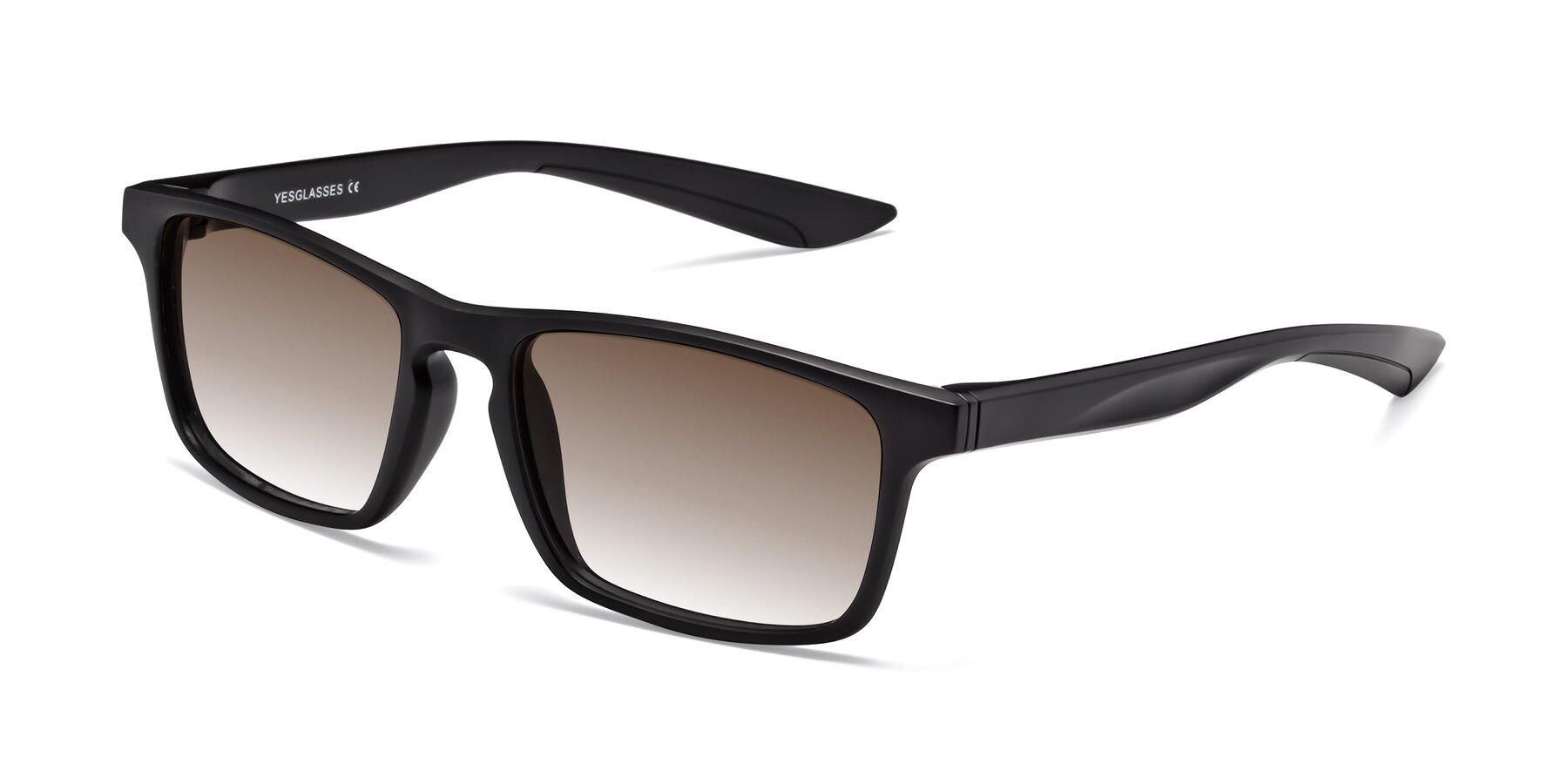 Angle of Passion in Matte Black with Brown Gradient Lenses