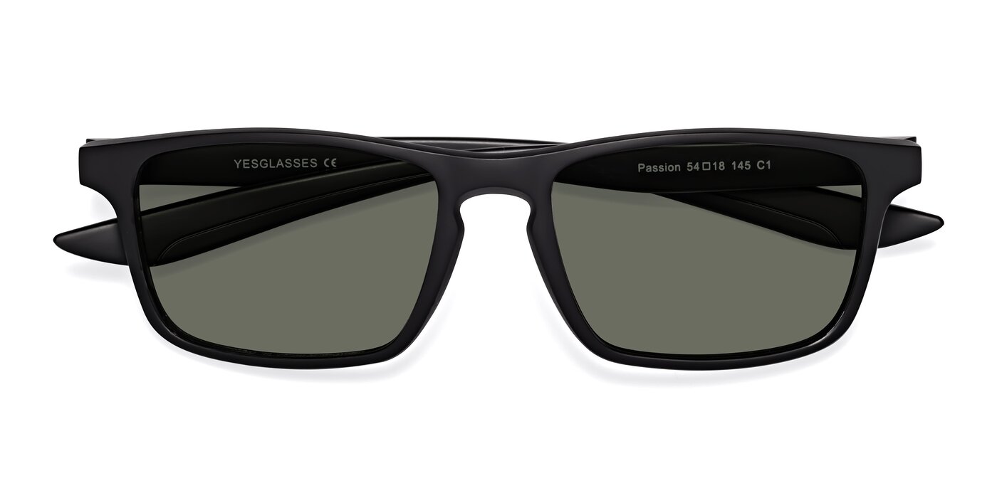 Passion - Matte Black Polarized Sunglasses