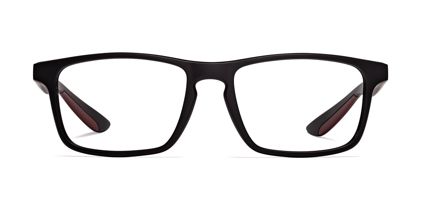 Passion - Matte Black/Wine Blue Light Glasses