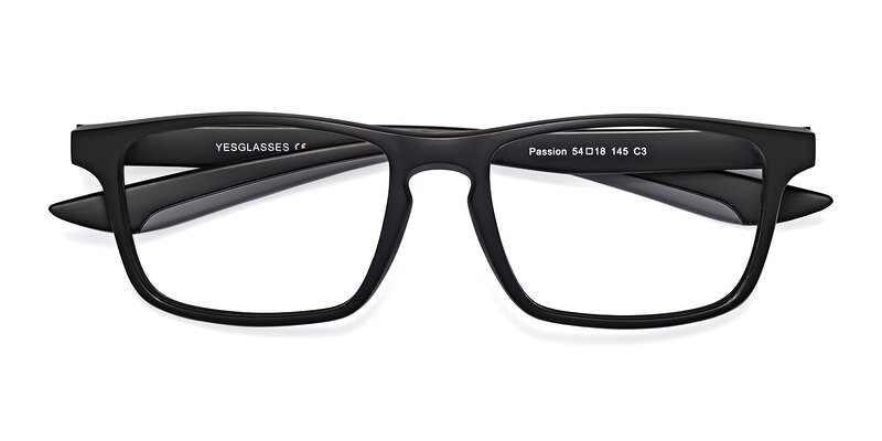 Passion - Matte Black / Gray Eyeglasses
