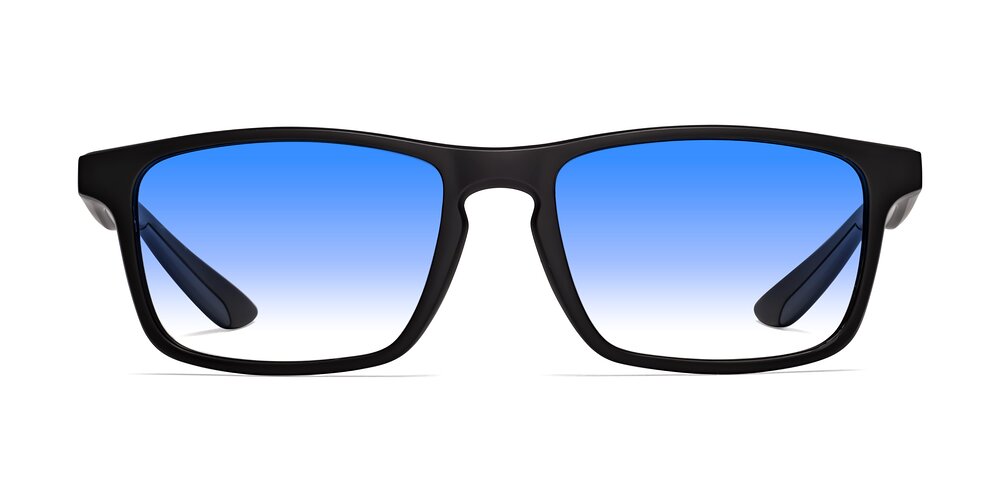 Passion - Matte Black/Blue Gradient Sunglasses