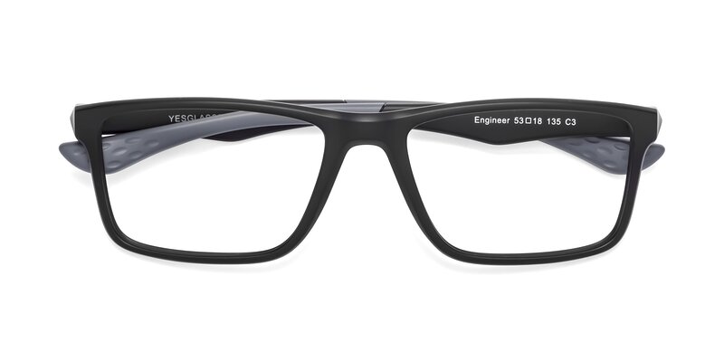 Engineer - Matte Black / Gray Reading Glasses