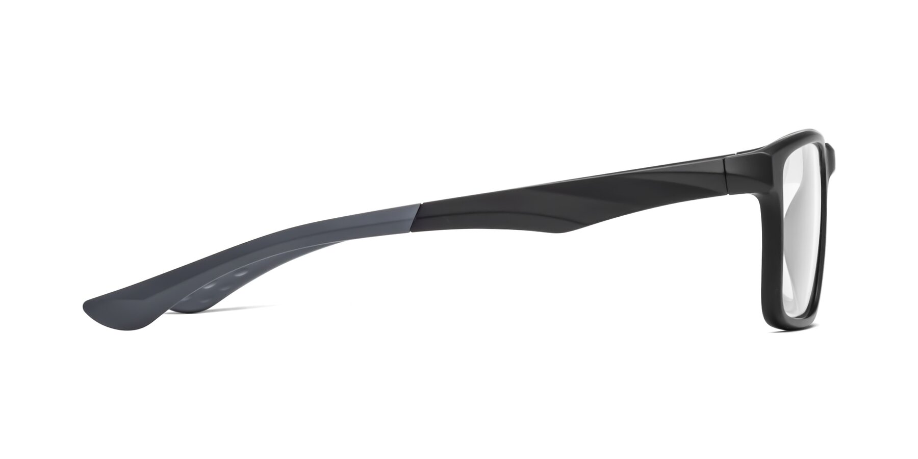 Side of Engineer in Matte Black-Gray with Clear Reading Eyeglass Lenses