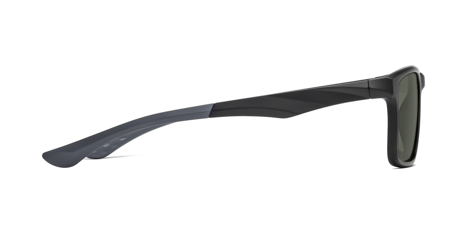 Side of Engineer in Matte Black-Gray with Gray Polarized Lenses