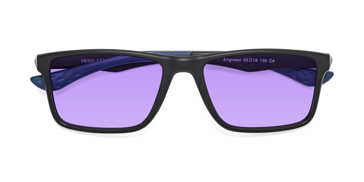 Engineer - Matte Black / Blue Tinted Sunglasses