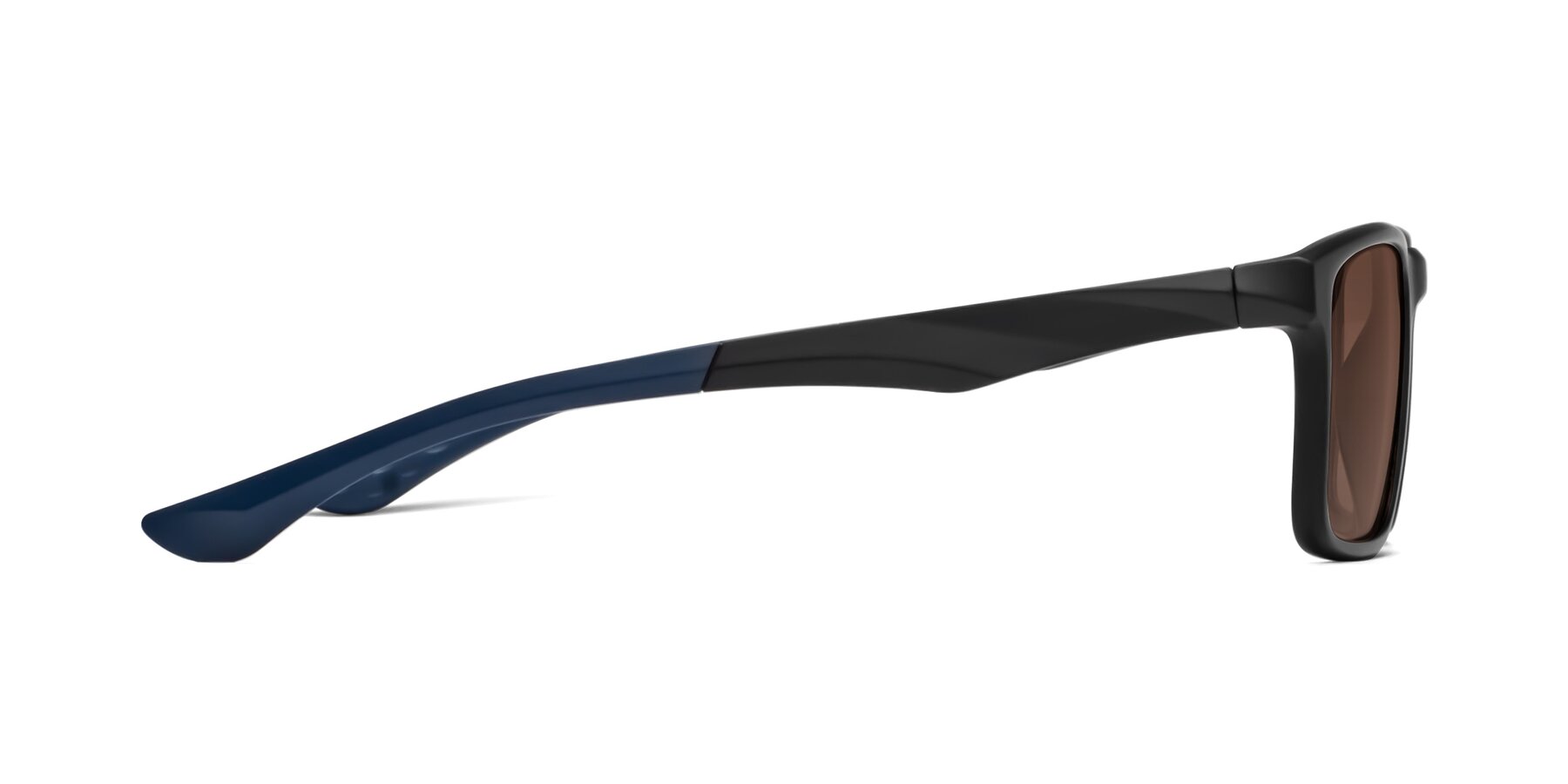 Side of Engineer in Matte Black-Blue with Brown Tinted Lenses