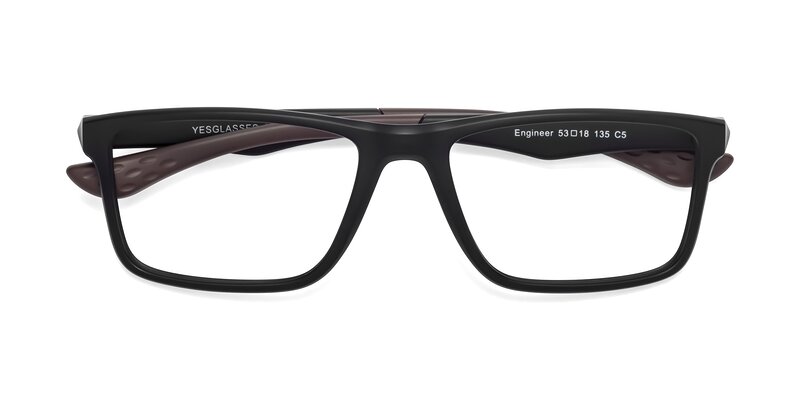 Engineer - Matte Black / Coffee Eyeglasses