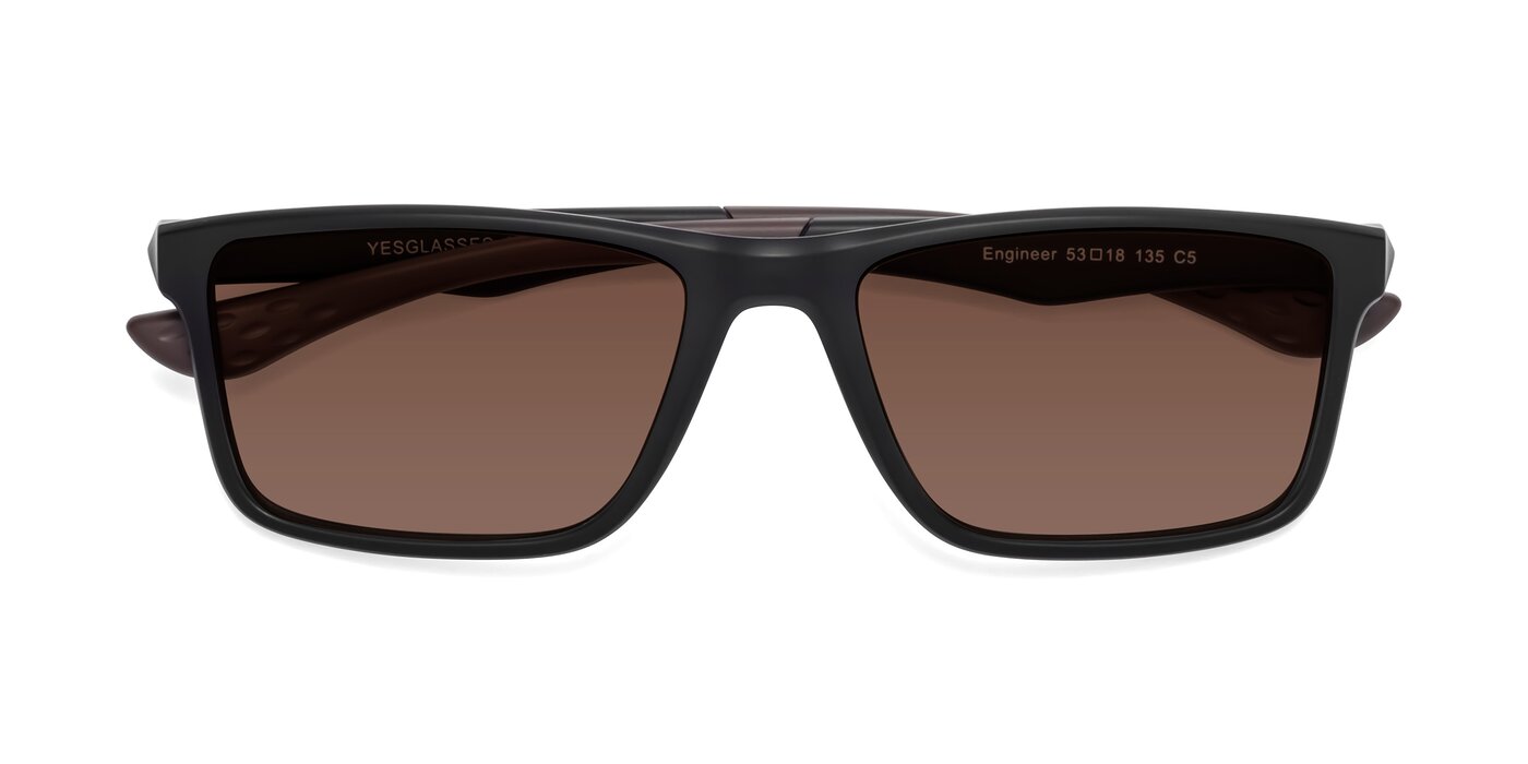 Engineer - Matte Black / Coffee Tinted Sunglasses