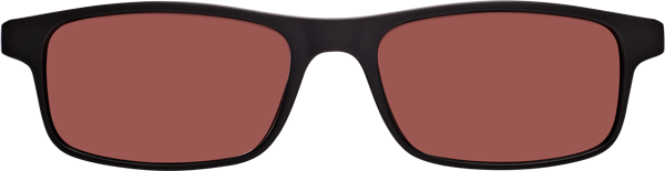 Matte Black Wine Classic Tr90 Rectangle Tinted Sunglasses With Garnet