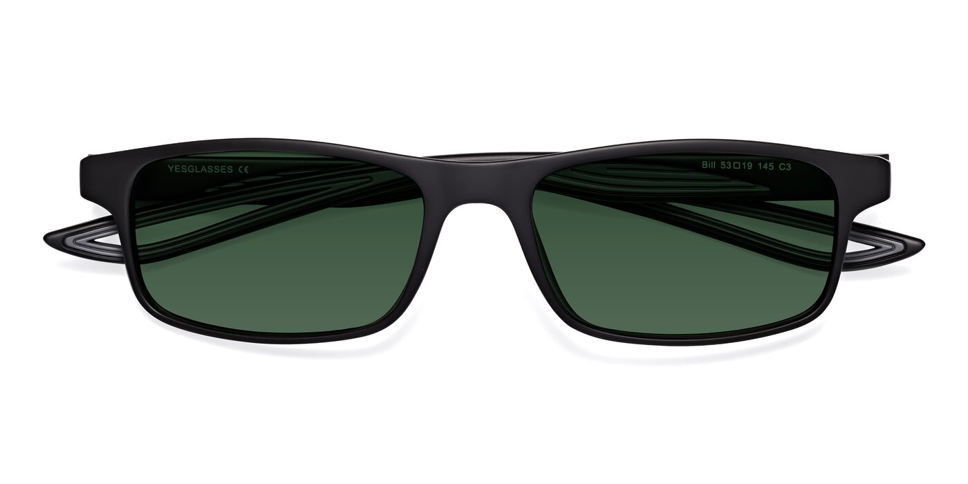 Bill - Matte Black / Gray Tinted Sunglasses