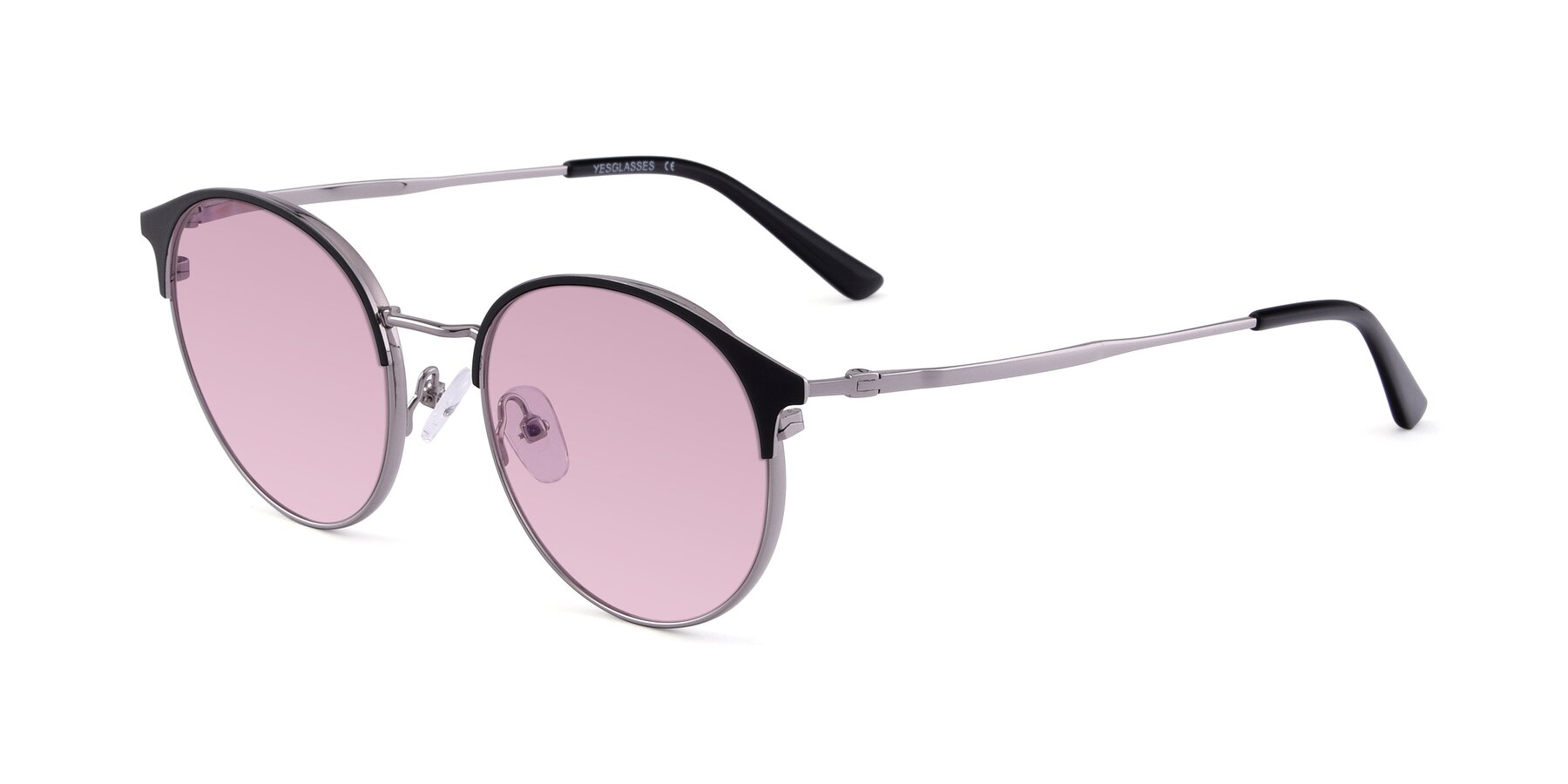 Angle of Berkley in Black-Gunmetal with Light Wine Tinted Lenses