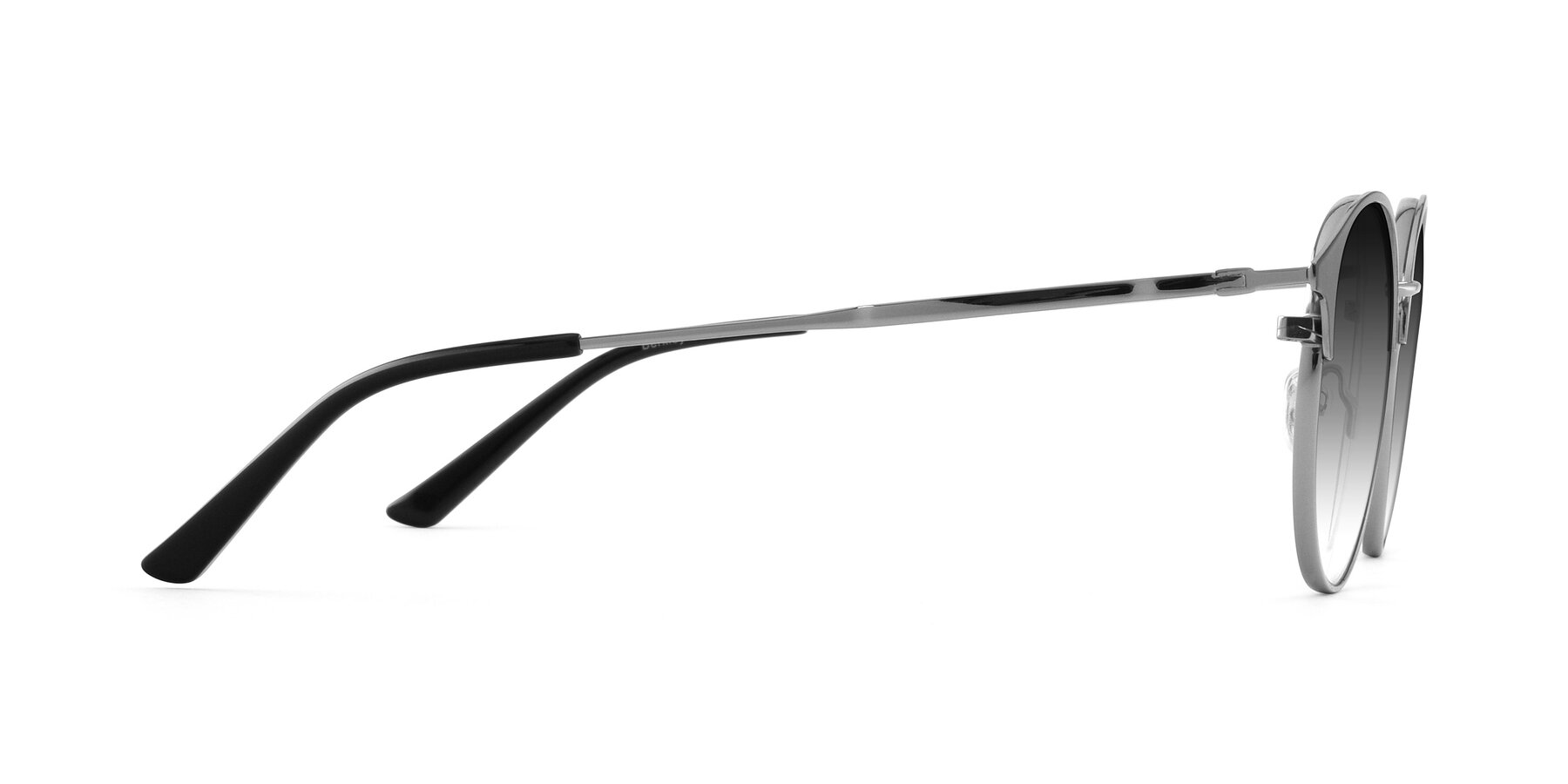 Side of Berkley in Black-Gunmetal with Gray Gradient Lenses