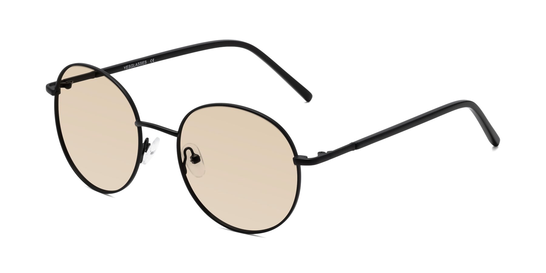 Angle of Cosmos in Black with Light Brown Tinted Lenses