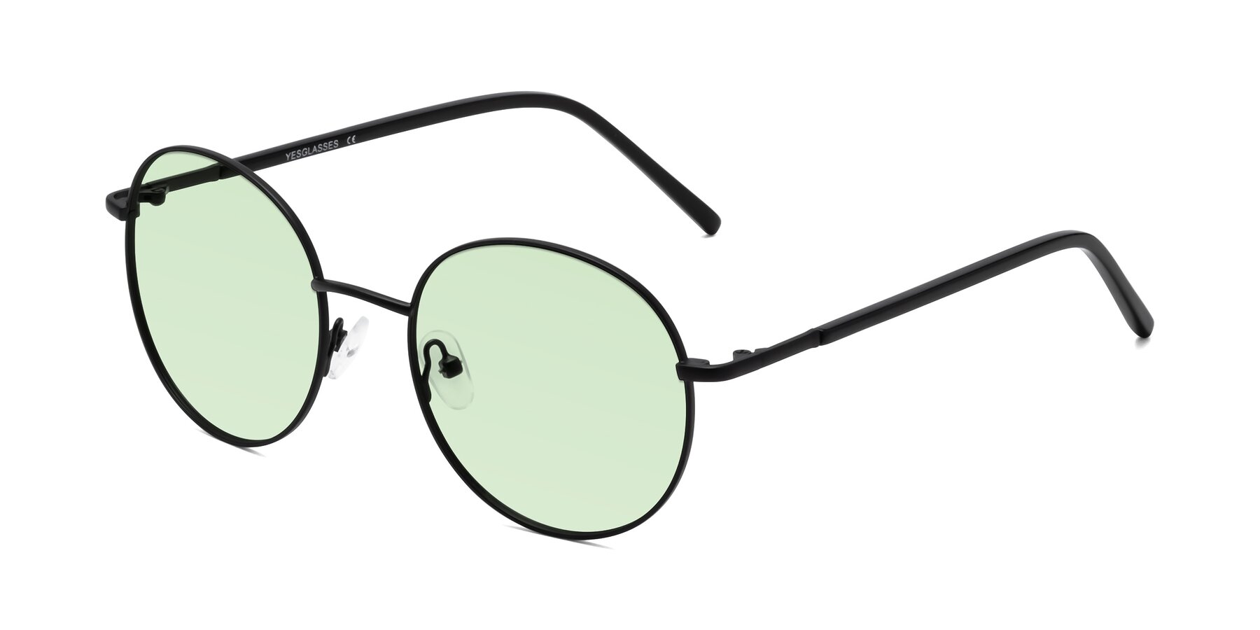 Angle of Cosmos in Black with Light Green Tinted Lenses