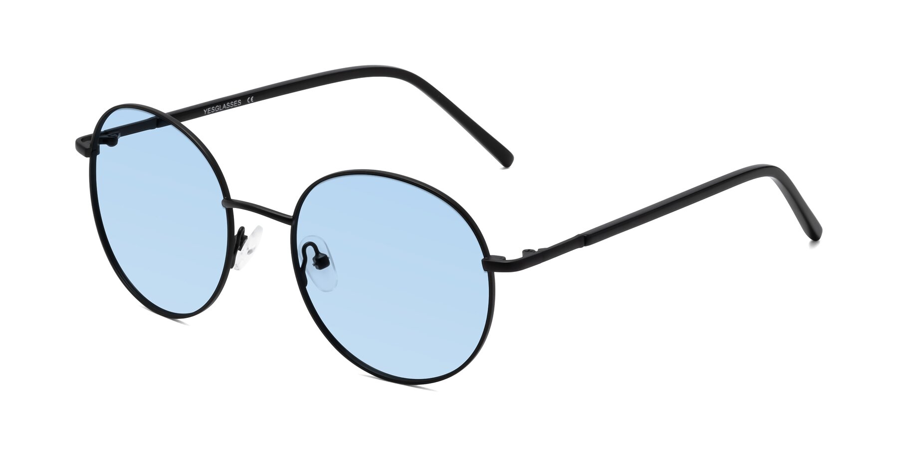 Angle of Cosmos in Black with Light Blue Tinted Lenses